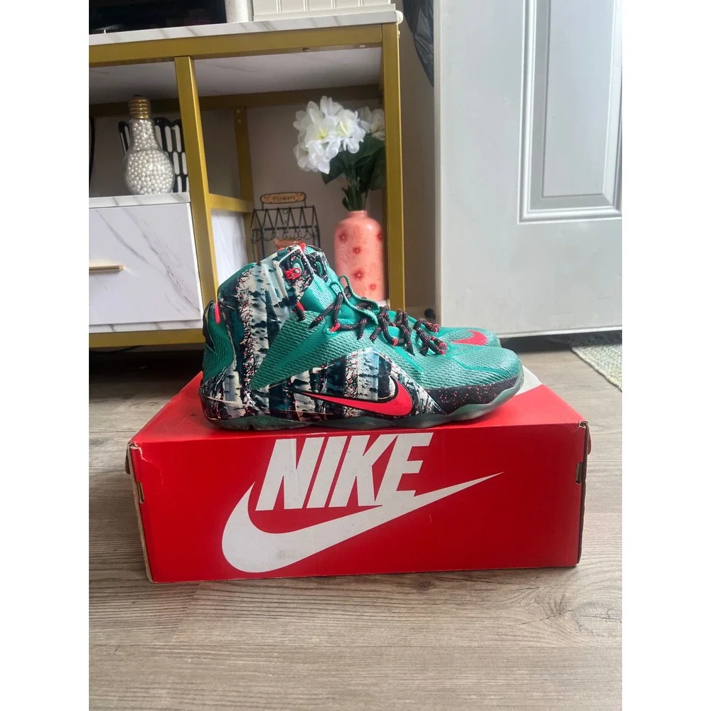 Nike LeBron 12 Men's Akron Birch 707558-363 Size 10